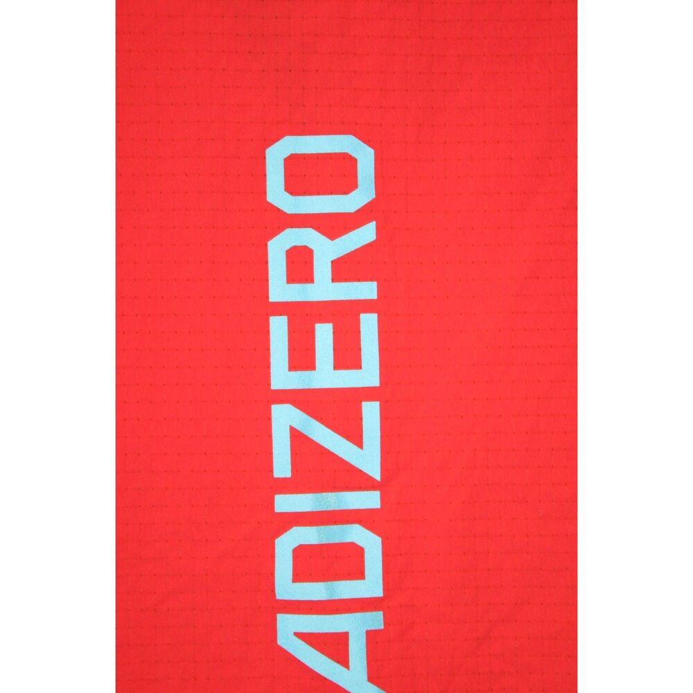 adidas Womens Adizero Vest packable size small coral orange - Picture 4 of 10